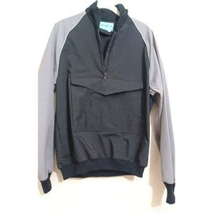 Vintage Sundance Products Waterproof Track Jacket Mens Size Medium Black Gray